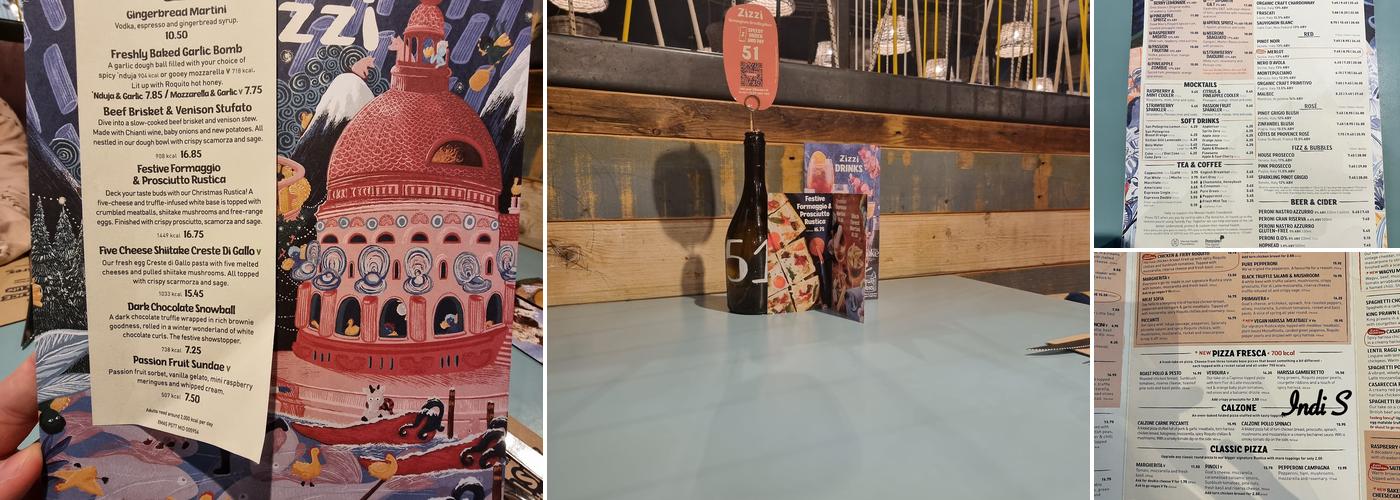 Zizzi - Birmingham Brindley Place Menu
