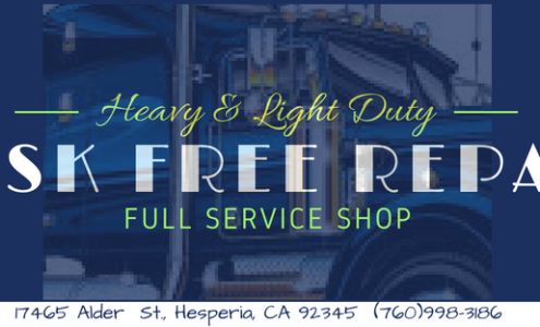 HEAVY DUTY TRUCK REPAIR/ RV REPAIR/ 24 HR ROAD SERVICE - RISK FREE REPAIR