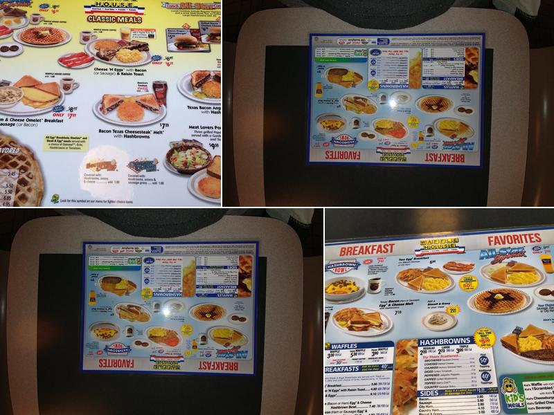 Waffle House Menu