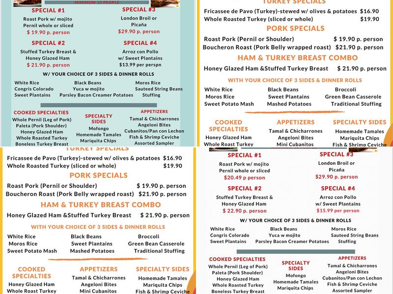 The Butcher Shop Menu