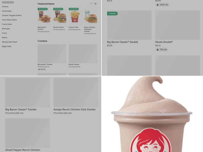 Wendy's Menu
