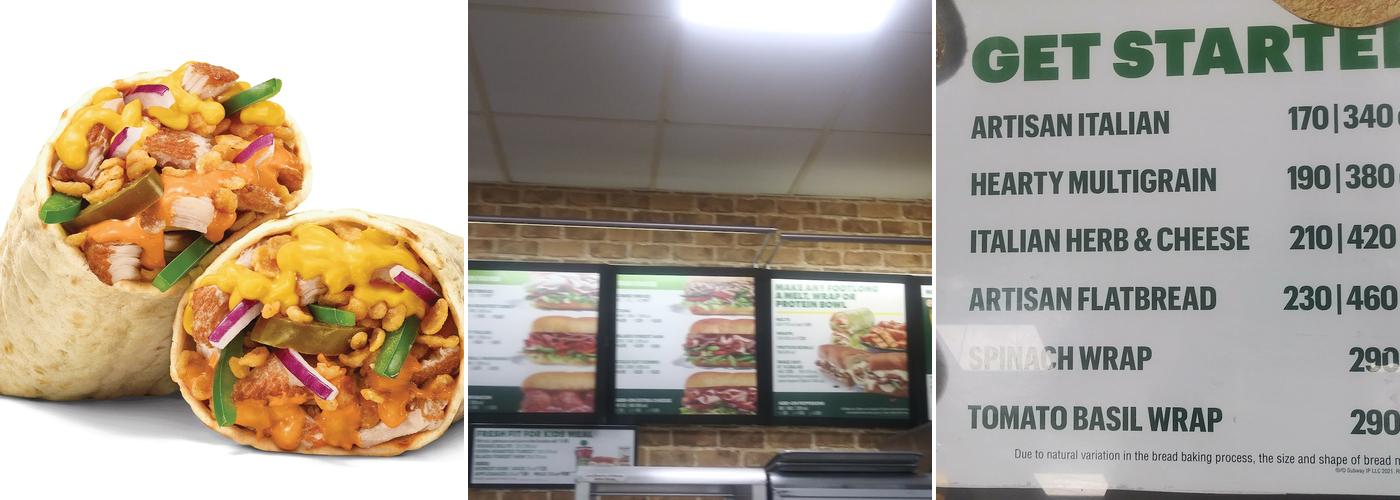 Subway Menu