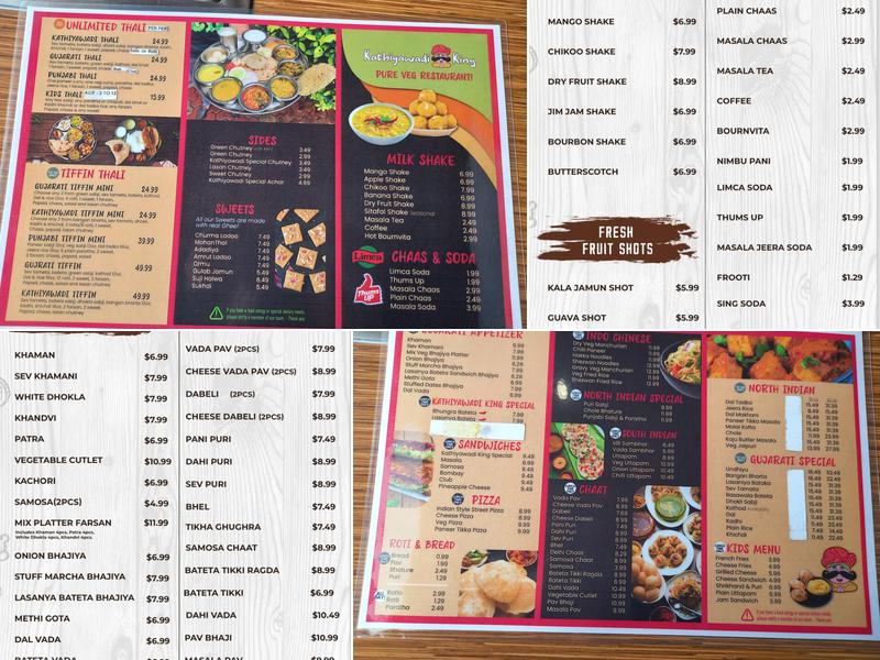 Kathiyawadi King Menu