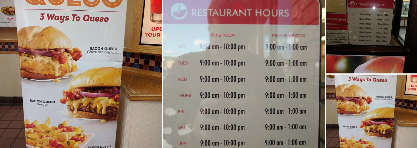 Wendy's Menu