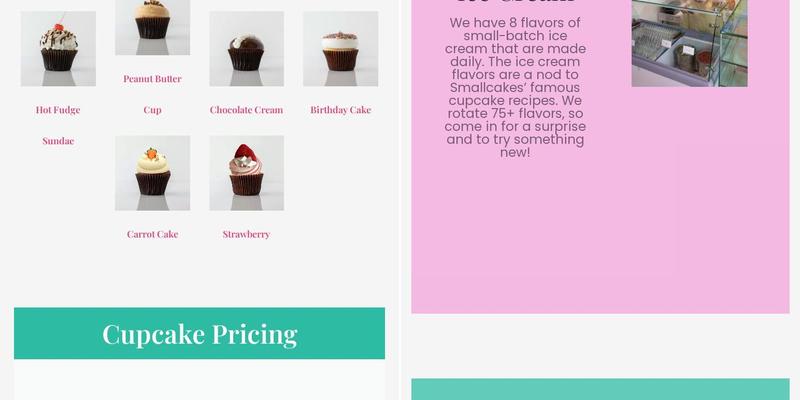 Smallcakes Tomball Menu