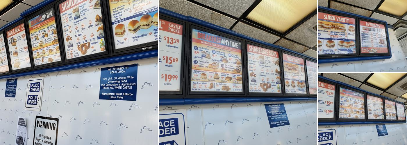 White Castle Menu