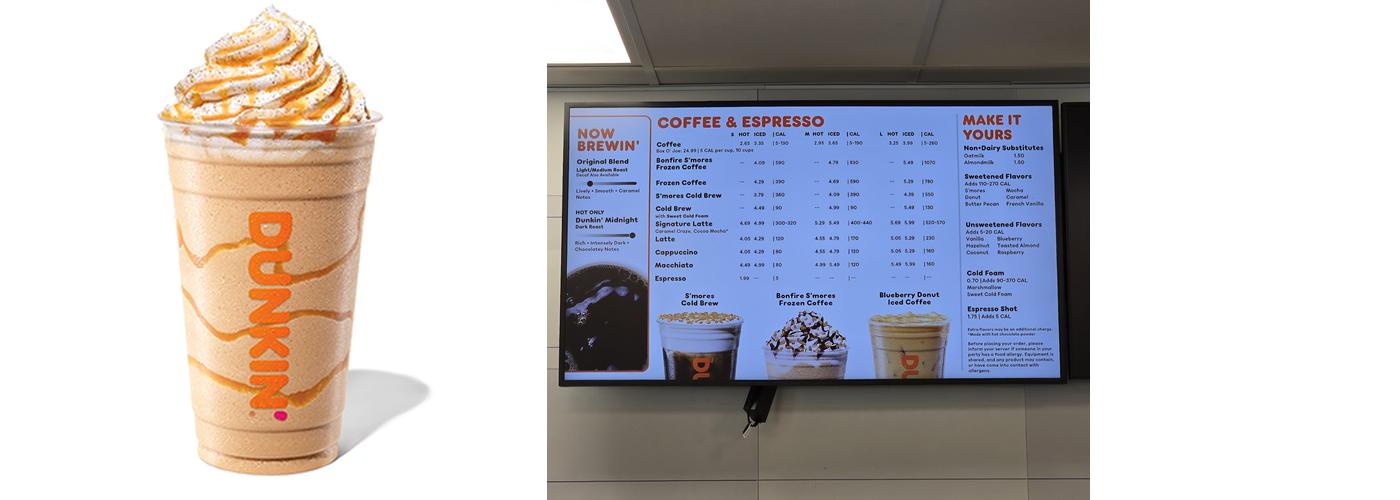 Dunkin' Menu