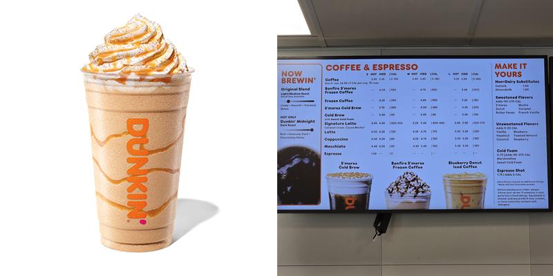 Dunkin' Menu
