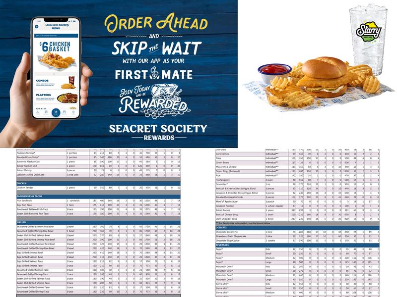 Long John Silver's Menu