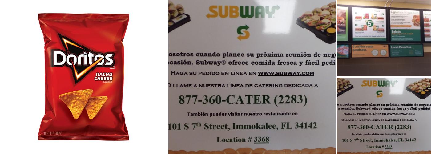 Subway Menu