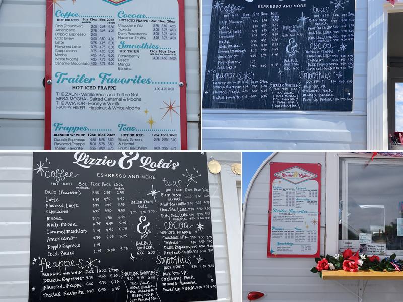 Lizzie and Lola’s Espresso and More Menu