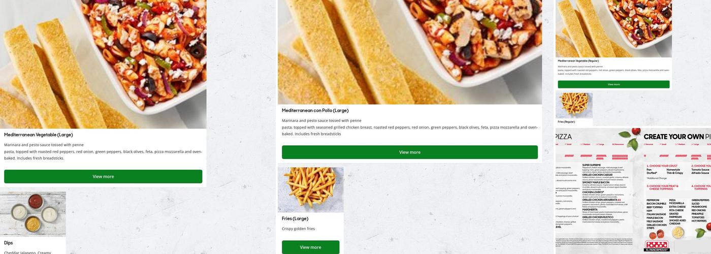 Pizza Hut Menu