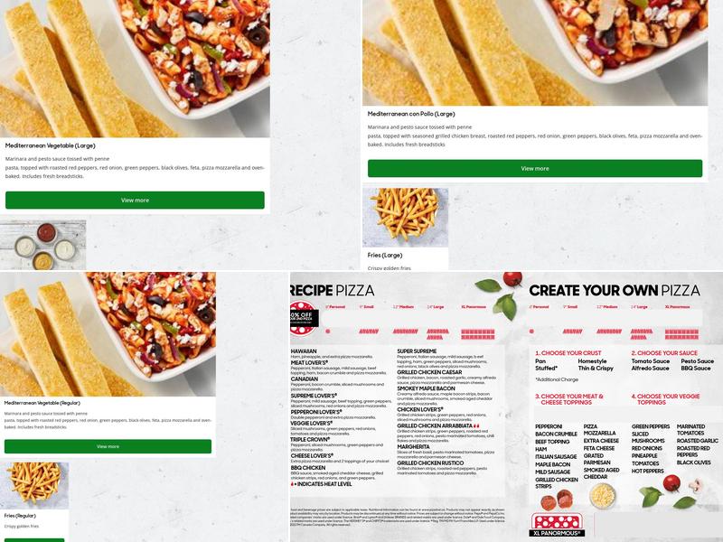 Pizza Hut Menu
