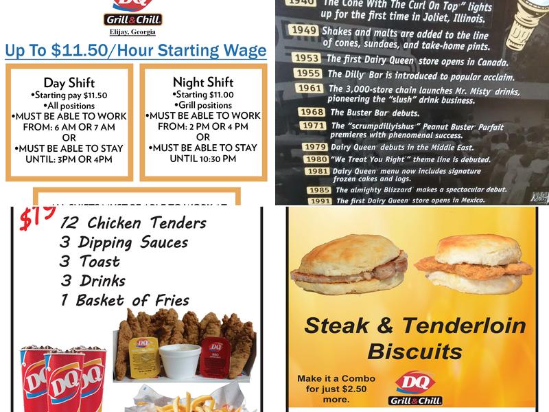 Dairy Queen Grill & Chill Menu