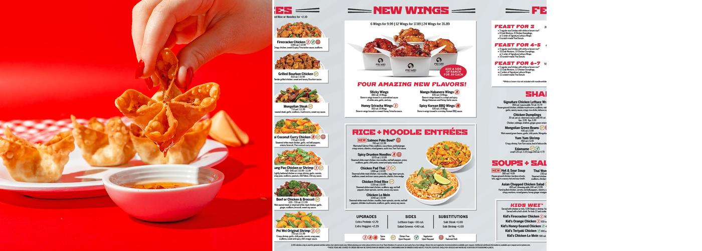 Pei Wei Asian Kitchen Menu