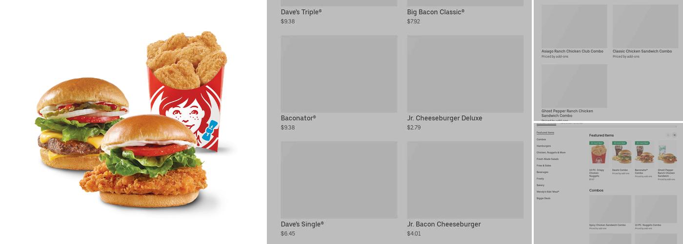 Wendy's Menu