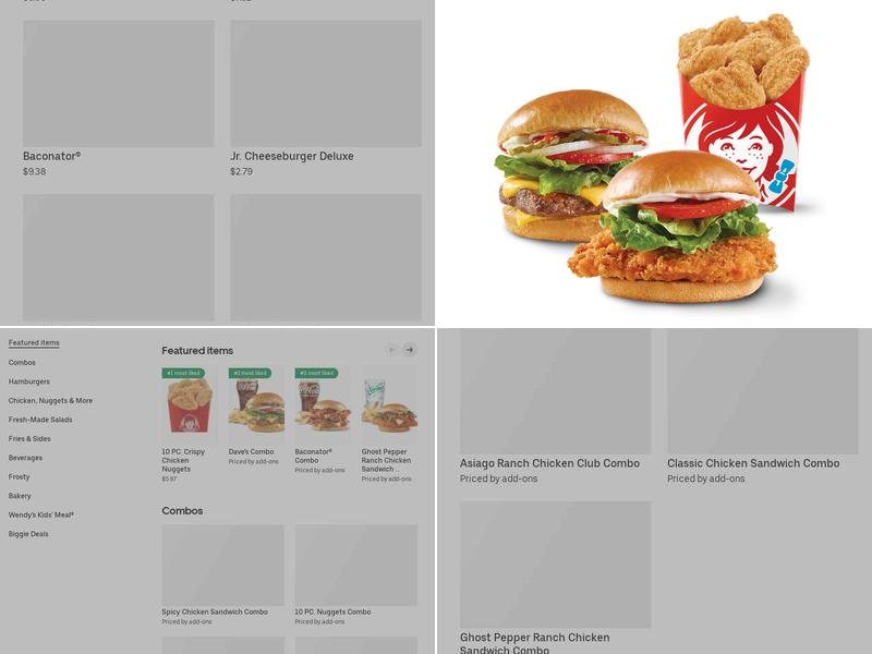 Wendy's Menu
