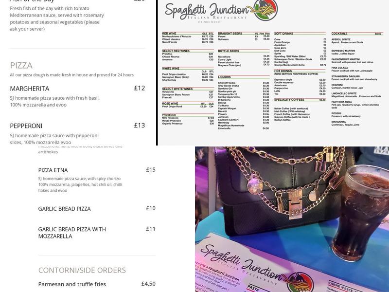 Spaghetti Junction Menu
