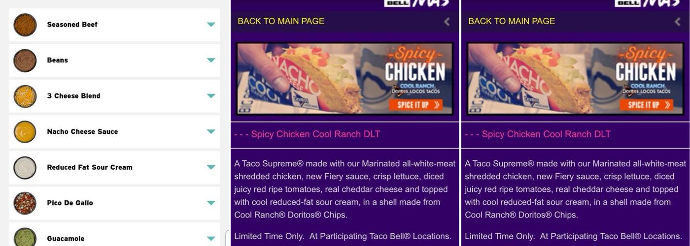 Taco Bell Menu