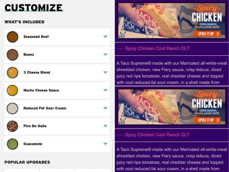 Taco Bell Menu