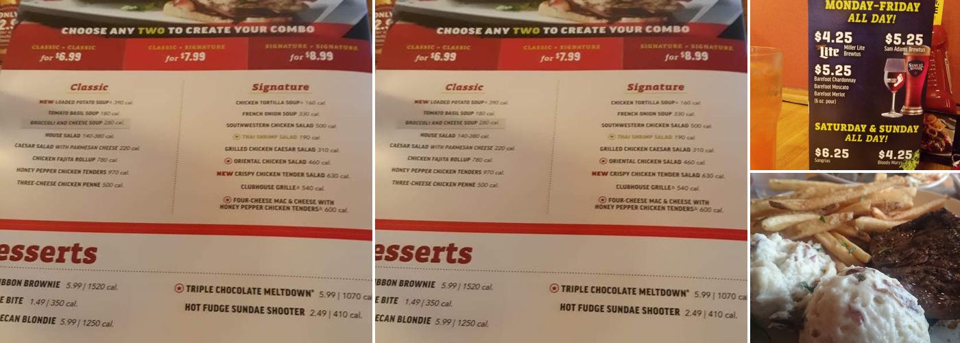 Applebee's Grill + Bar Menu