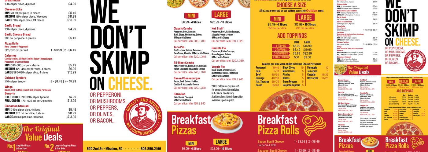 Godfather's Pizza Menu