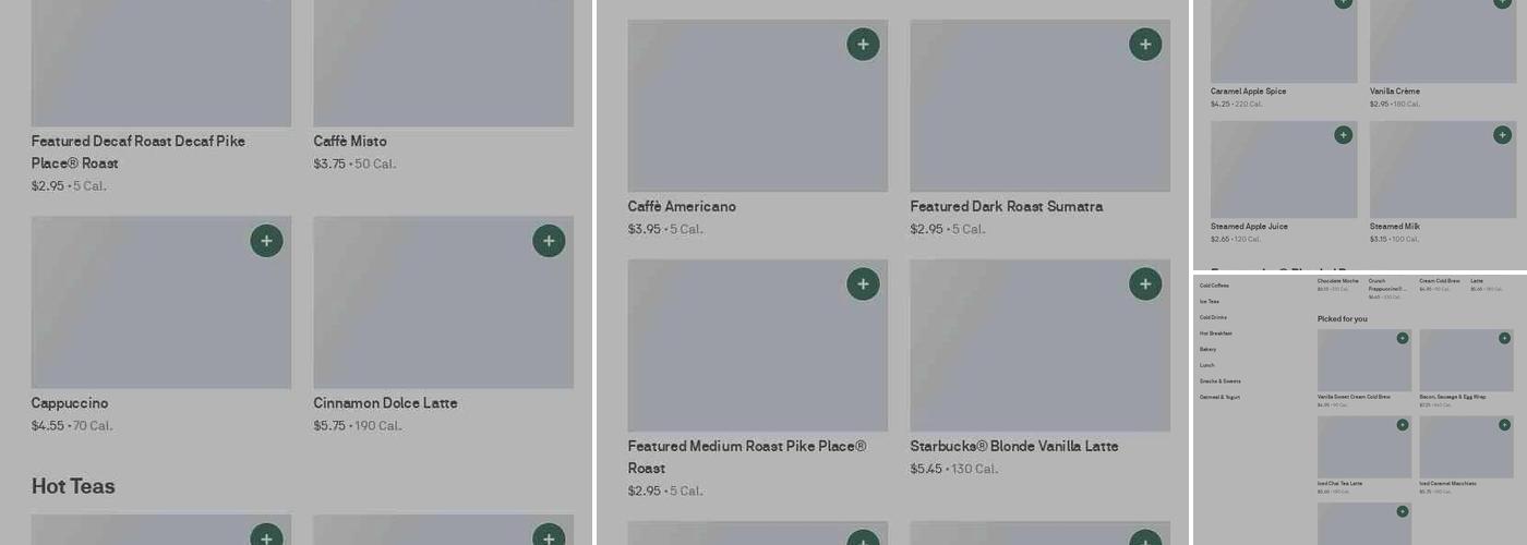 Starbucks Menu