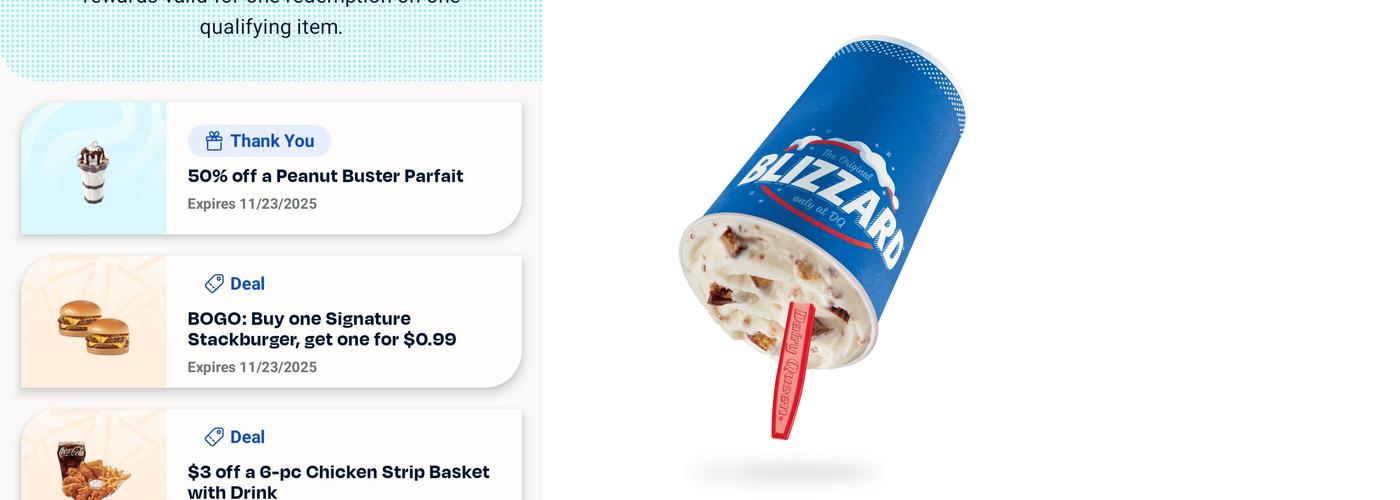 Dairy Queen Grill & Chill Menu