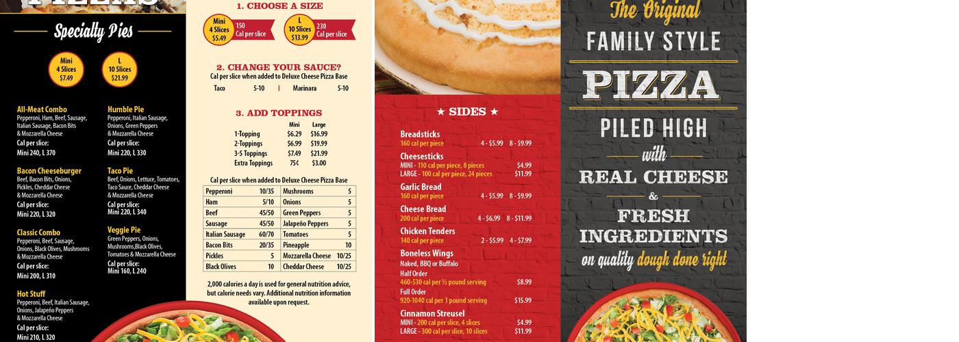 Godfather's Pizza Express Menu