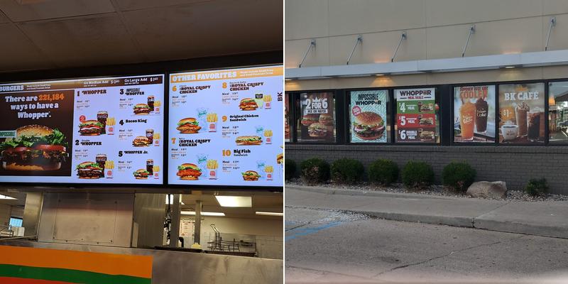 Burger King Menu