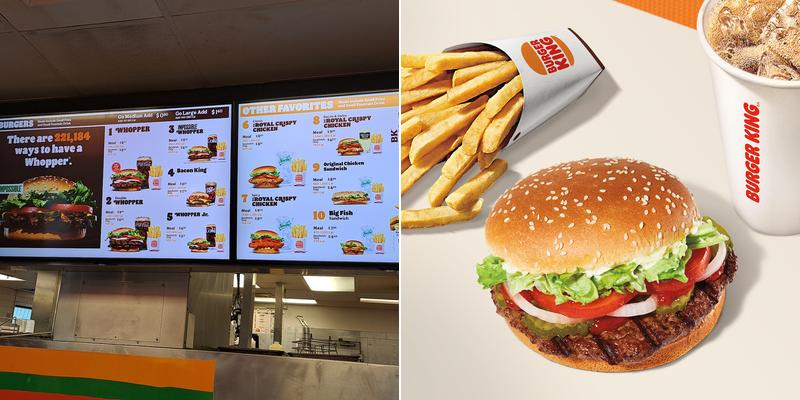 Burger King Menu