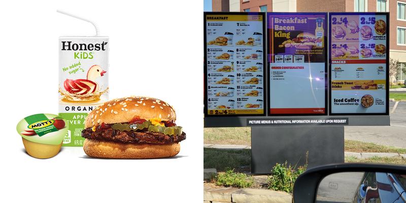 Burger King Menu