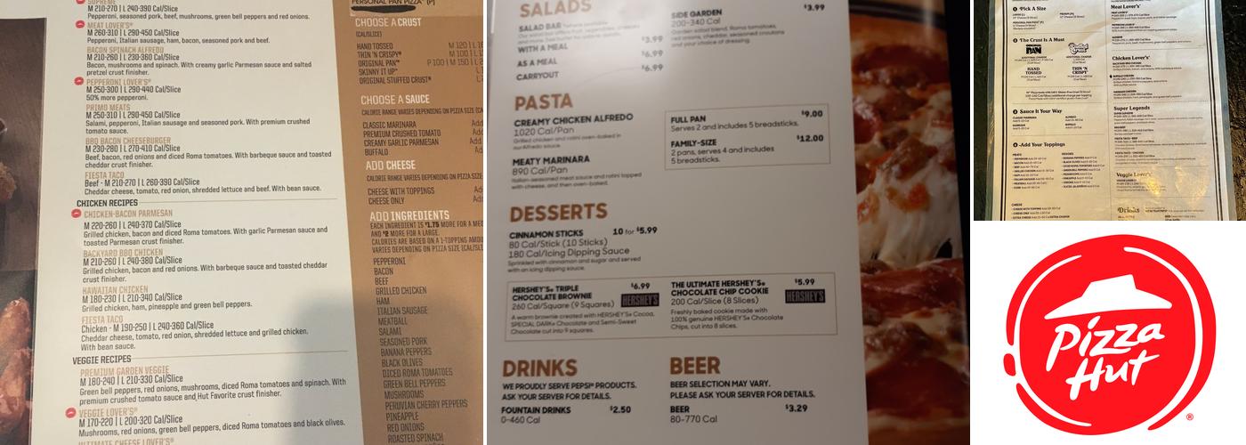 Pizza Hut Menu