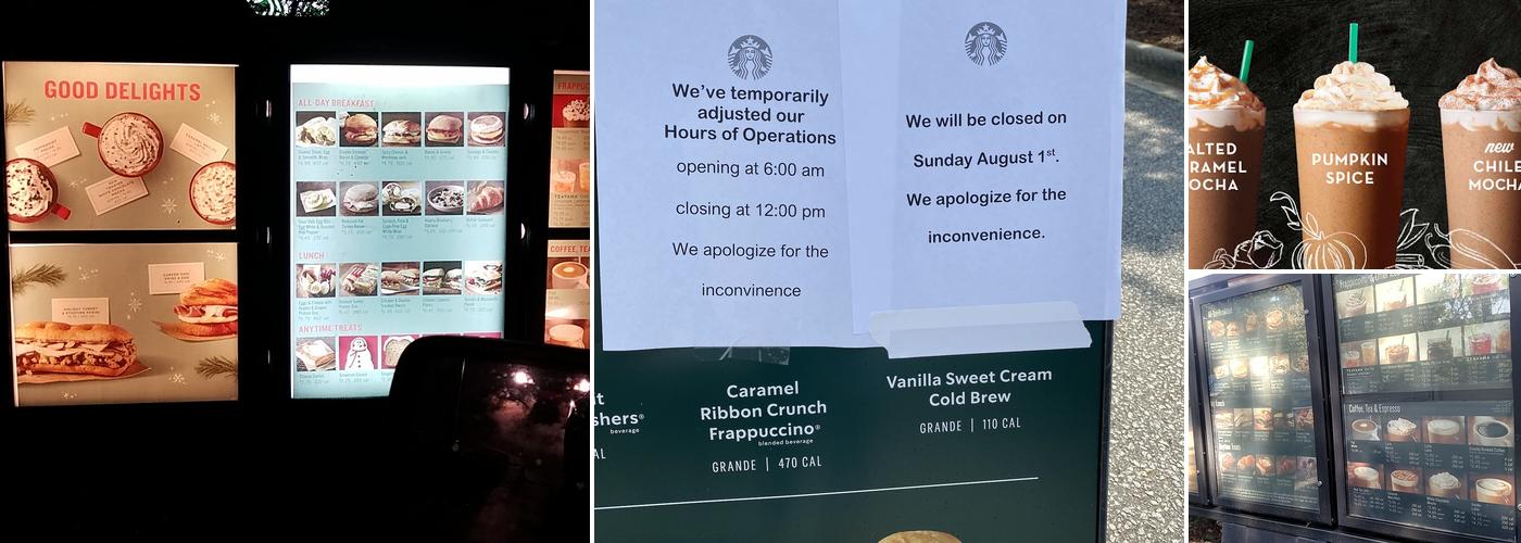 Starbucks Menu