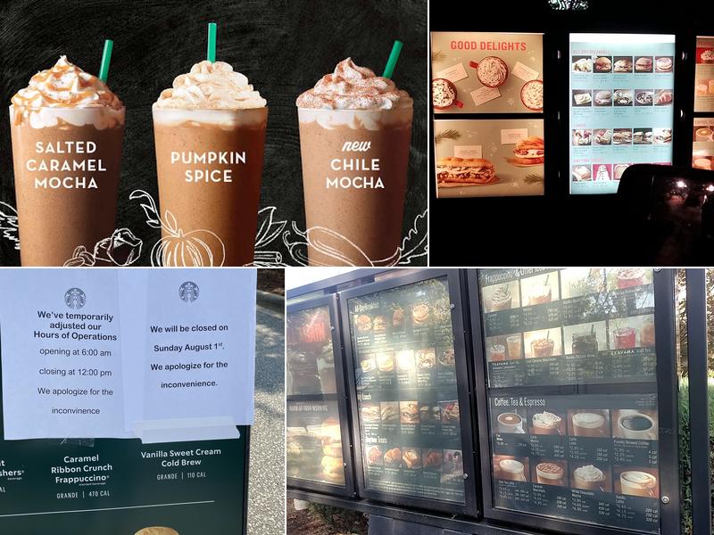 Starbucks Menu