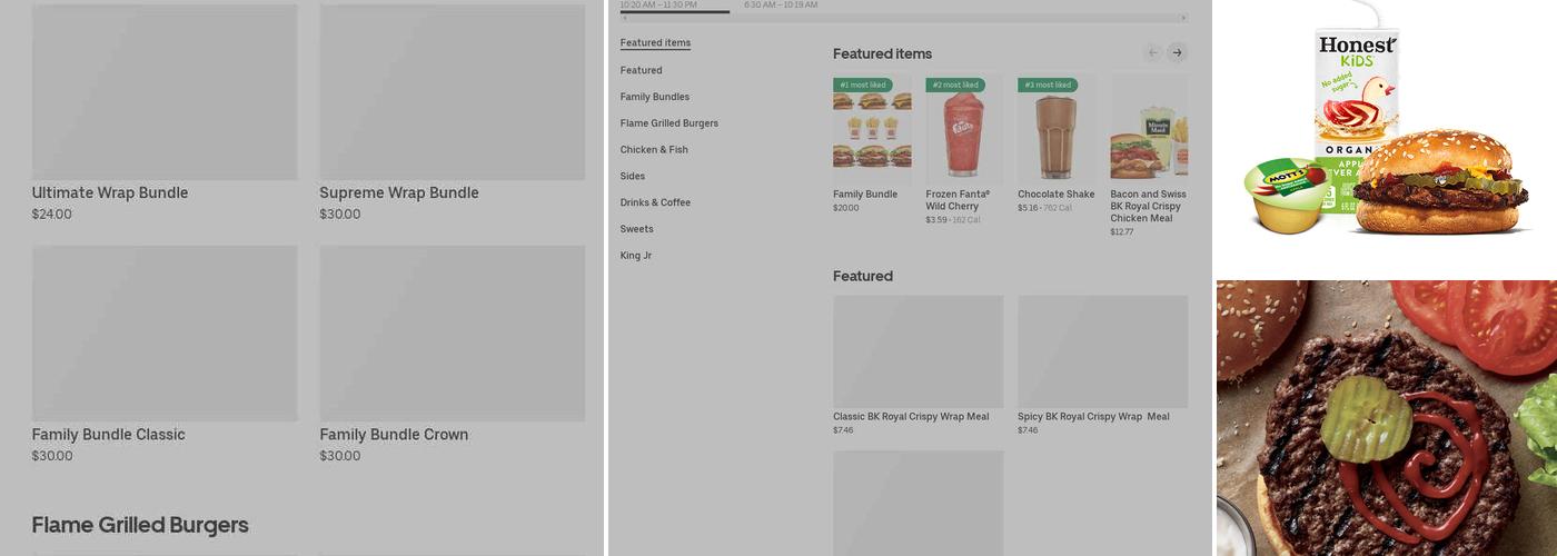 Burger King Menu