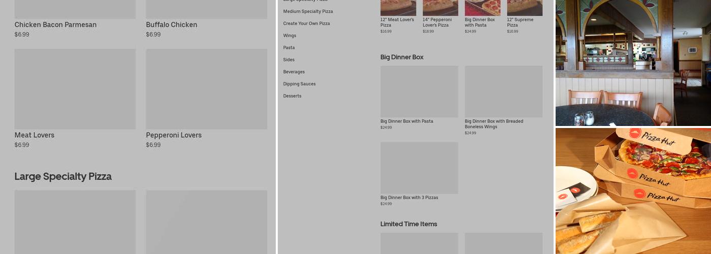 Pizza Hut Menu