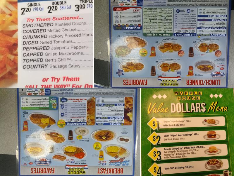 Waffle House Menu