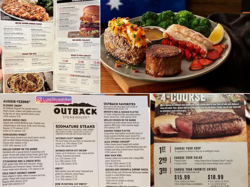 Outback Steakhouse Menu
