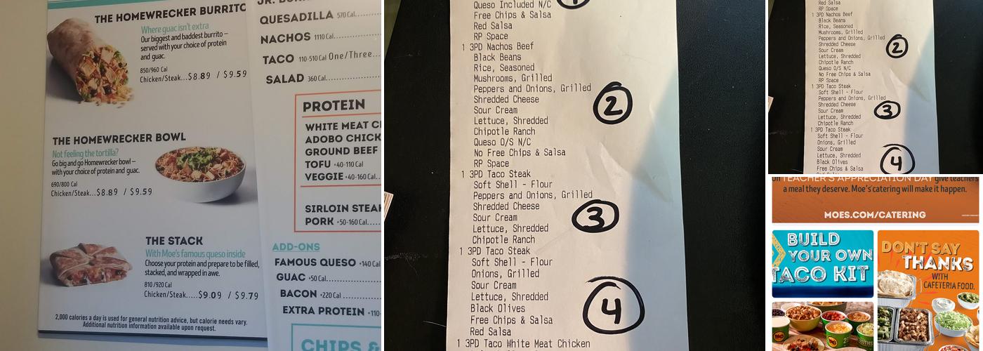 Moe's Southwest Grill Menu