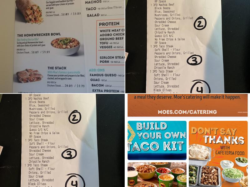 Moe's Southwest Grill Menu