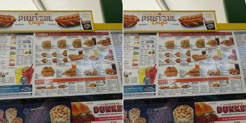 Sonic Drive-In Menu