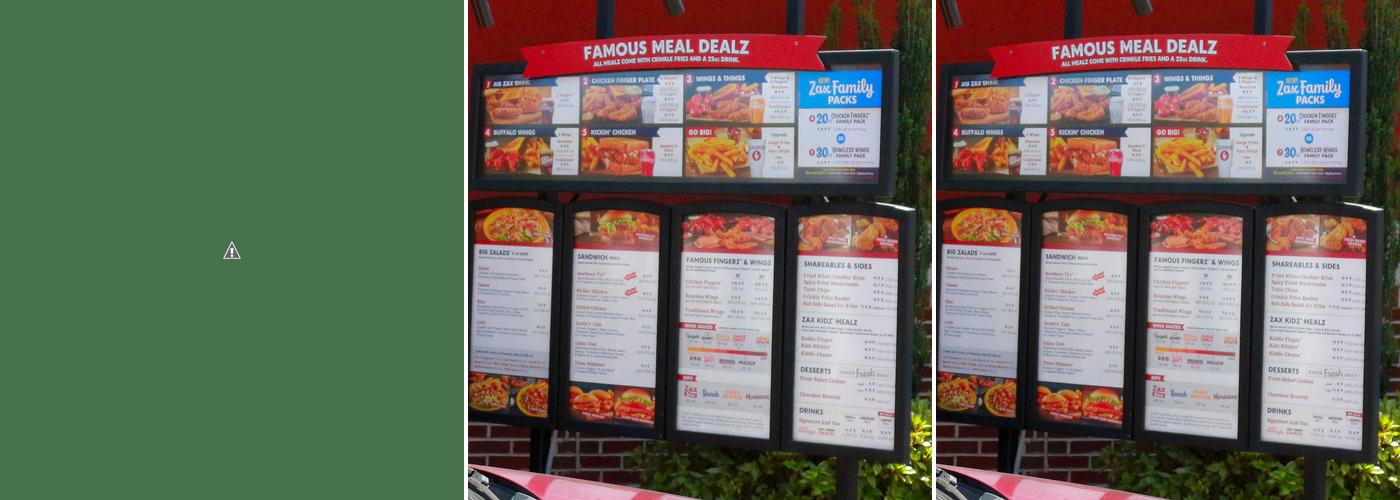 Zaxby's Chicken Fingers & Buffalo Wings Menu