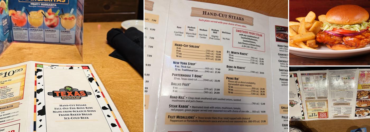 Texas Roadhouse Menu