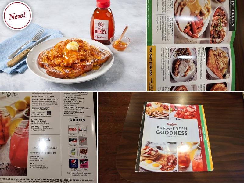 Bob Evans Menu