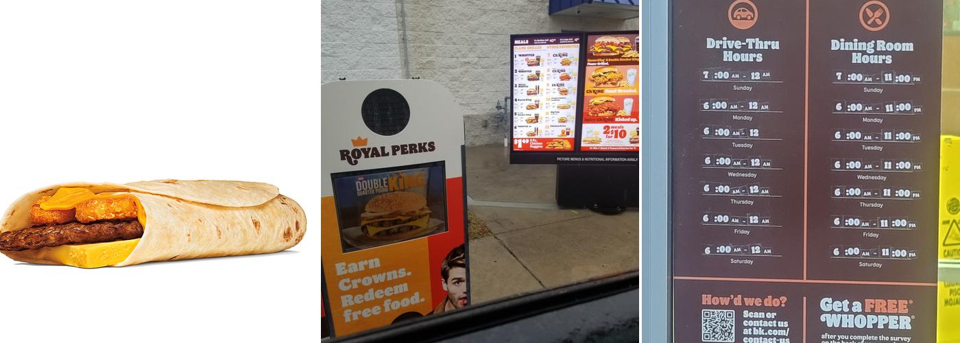 Burger King Menu