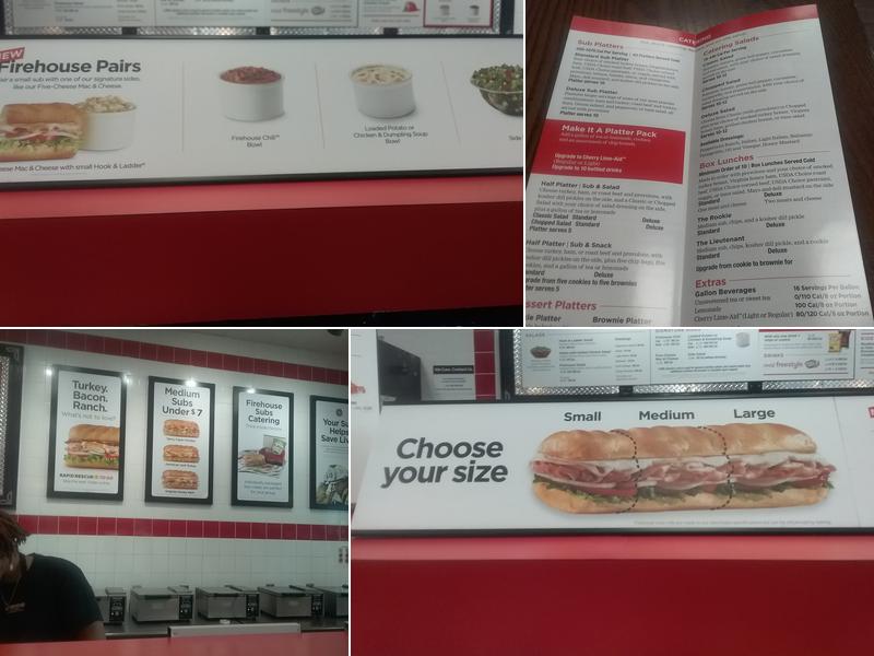 Firehouse Subs Camden Menu