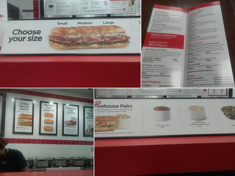 Firehouse Subs Camden Menu