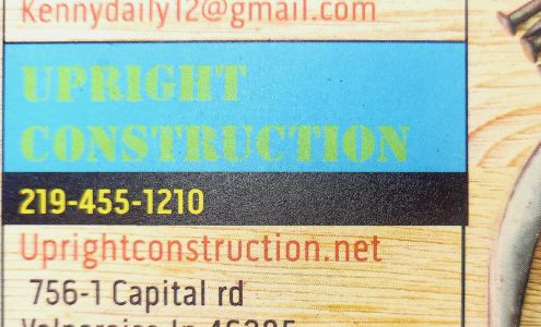 Upright construction