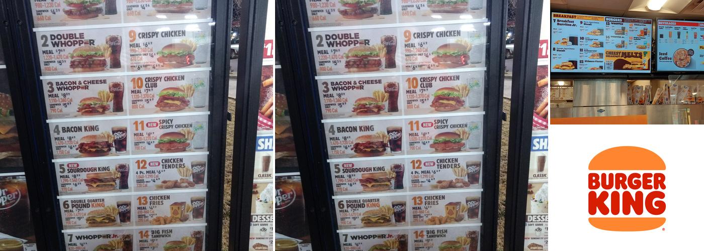 Burger King Menu